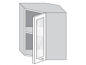 1.60.3у Шкаф настенный (h=720) угловой на 600мм со стекл. дверцей в Асбесте - asbest.магазин96.com | фото