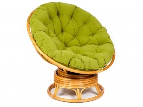 Кресло-качалка Papasan w 23/01 B с подушкой Honey, флок Олива в Асбесте - asbest.магазин96.com | фото