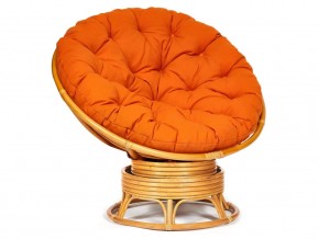 Кресло-качалка Papasan w 23/01 B с подушкой Honey, ткань Оранжевый в Асбесте - asbest.магазин96.com | фото