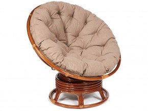 Кресло-качалка Papasan w 23/01 B с подушкой Pecan, экошерсть Коричневый в Асбесте - asbest.магазин96.com | фото