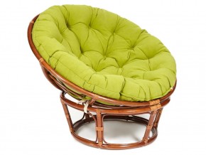 Кресло Papasan 23/01 W с подушкой Pecan, флок Олива в Асбесте - asbest.магазин96.com | фото