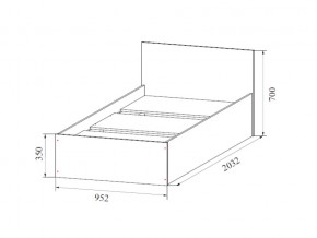 Кровать одинарная (Без матраца 0,9*2,0) в Асбесте - asbest.магазин96.com | фото