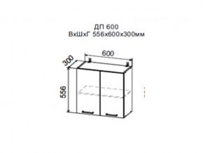 Шкаф верхний ДП600мм с 2-мя дверками в Асбесте - asbest.магазин96.com | фото